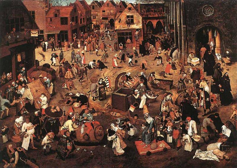 BRUEGHEL, Pieter the Younger Battle of Carnival and Lent f